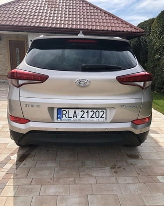 Hyundai Tucson cena 77500 przebieg: 152000, rok produkcji 2016 z Rydzyna małe 67